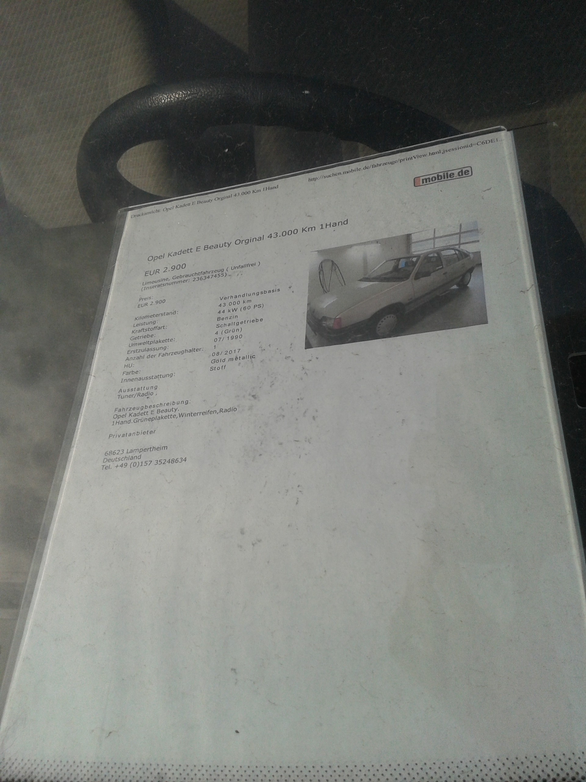 Opel Kadett E 1.4i '90 zum Verkauf