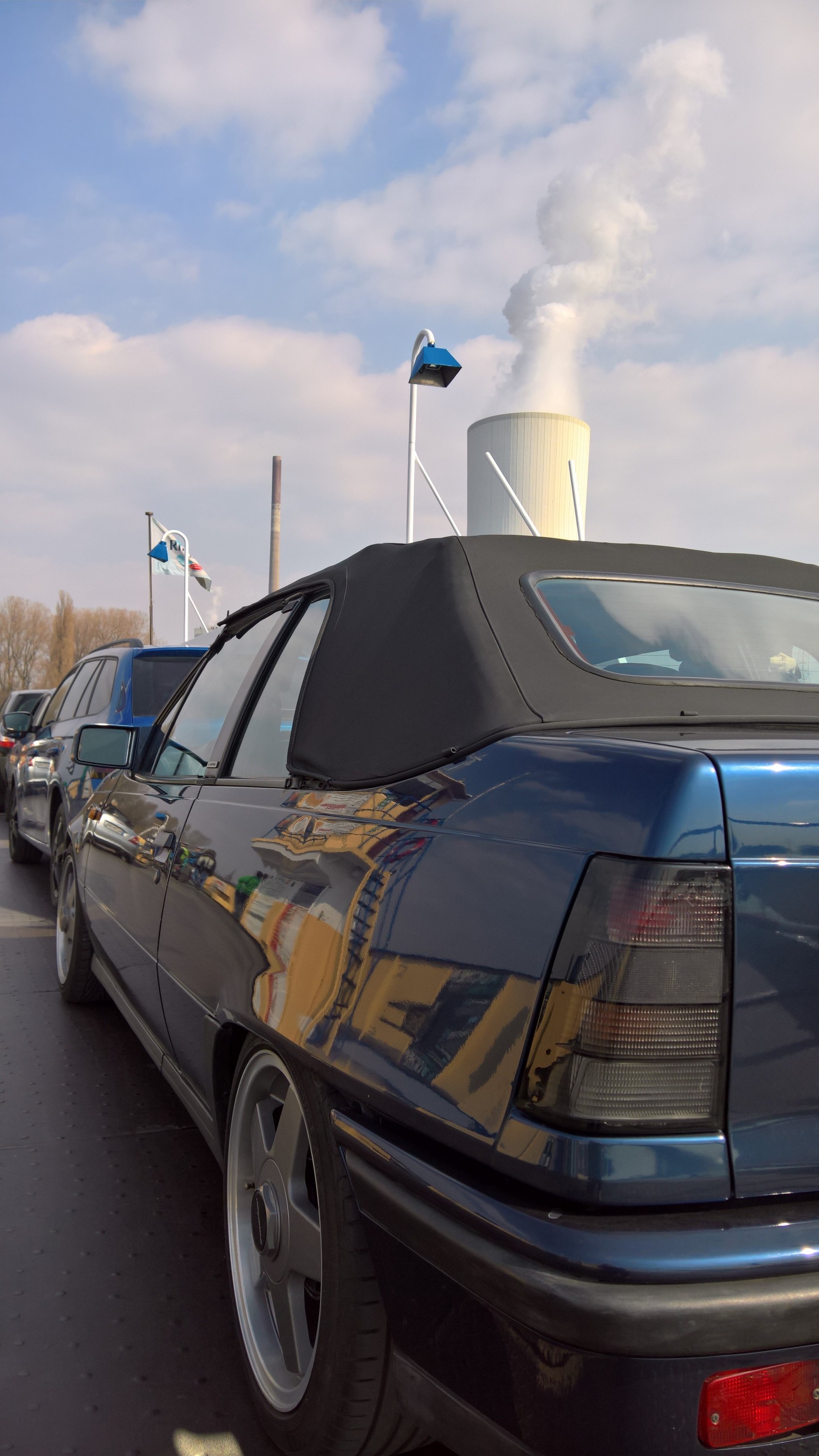 Unsere Pussy bei Rheinüberquerung