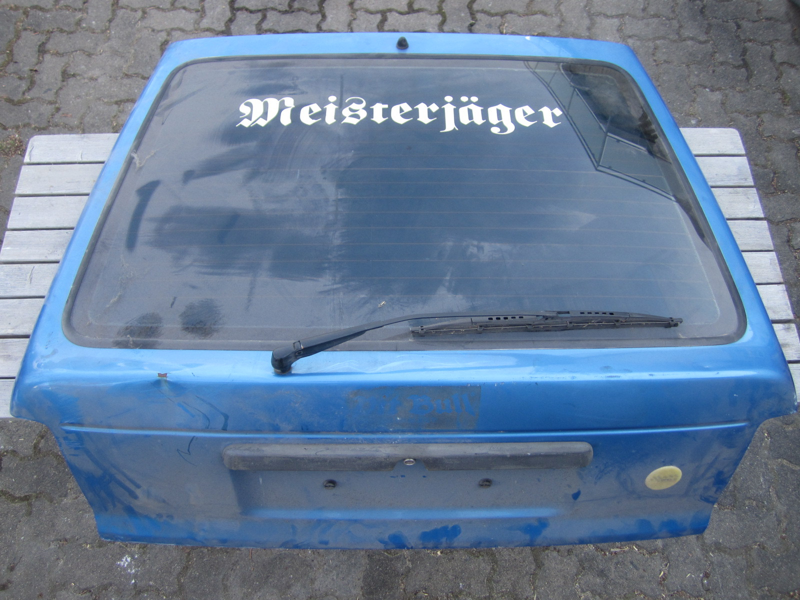 Heckklappe Kadett E blau