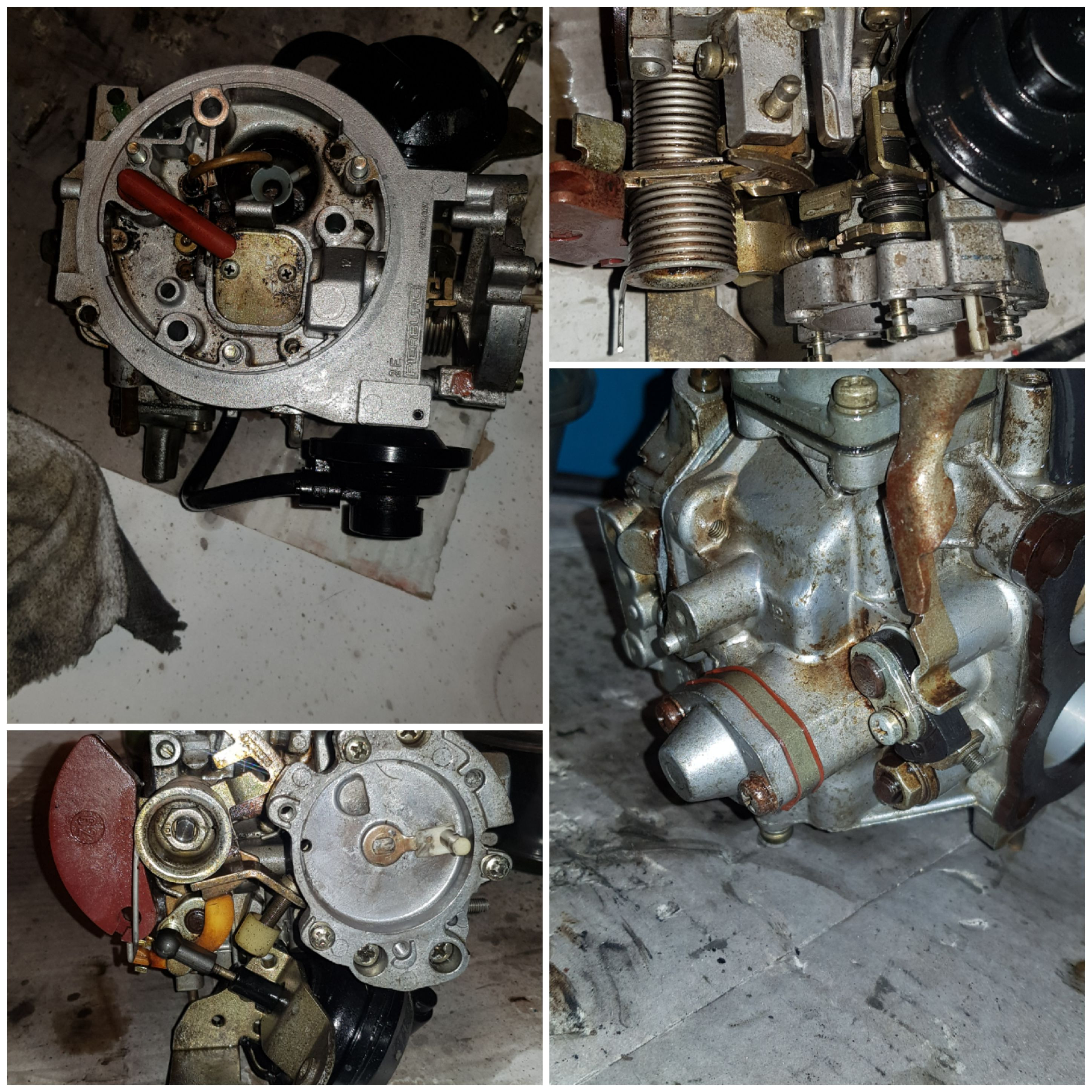 Da der Wagen erst mit Gasspiel an ging. Lag es am verkockten Vergaser