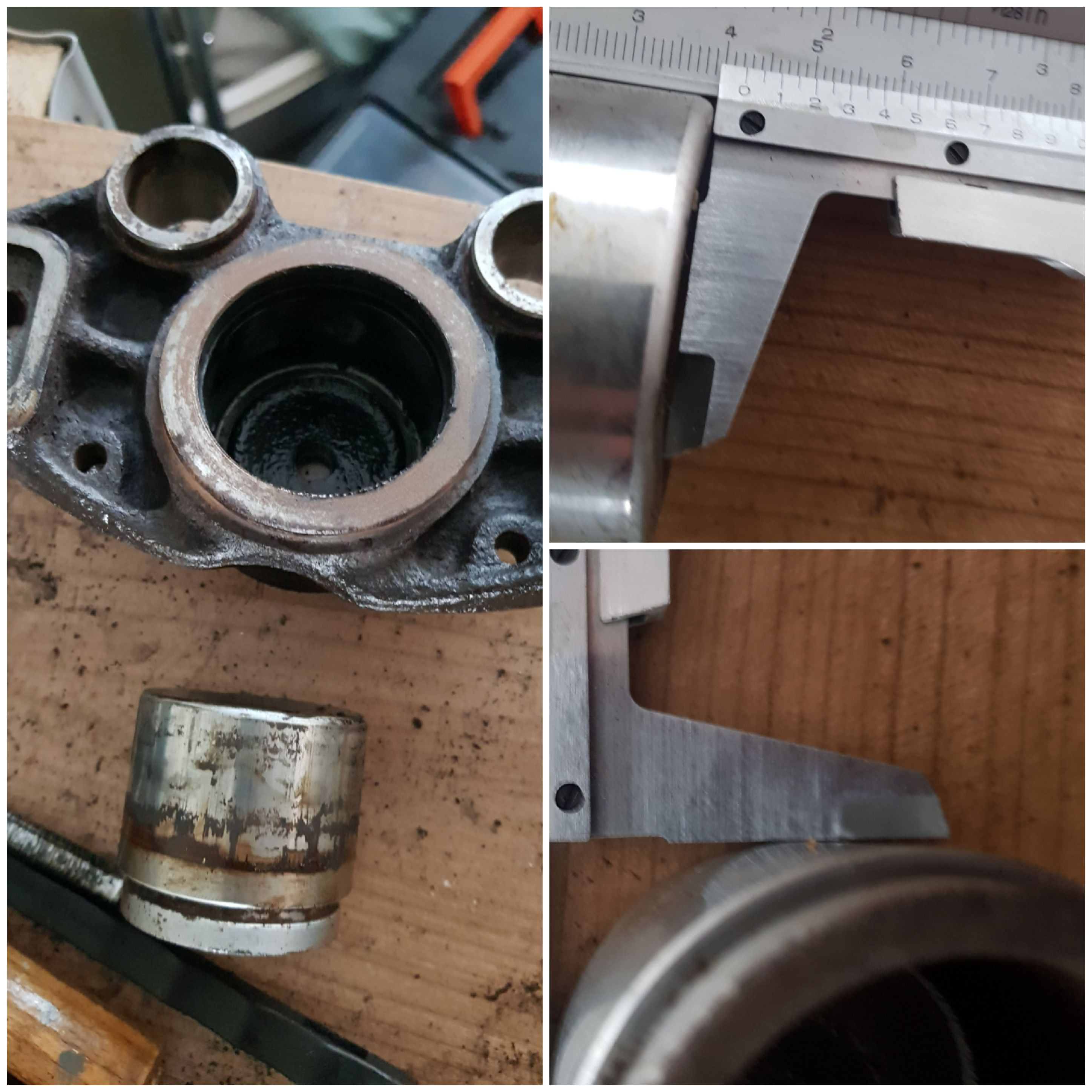 Jetzt zuletzt Habe ich mich über die Bremssättel her gemacht