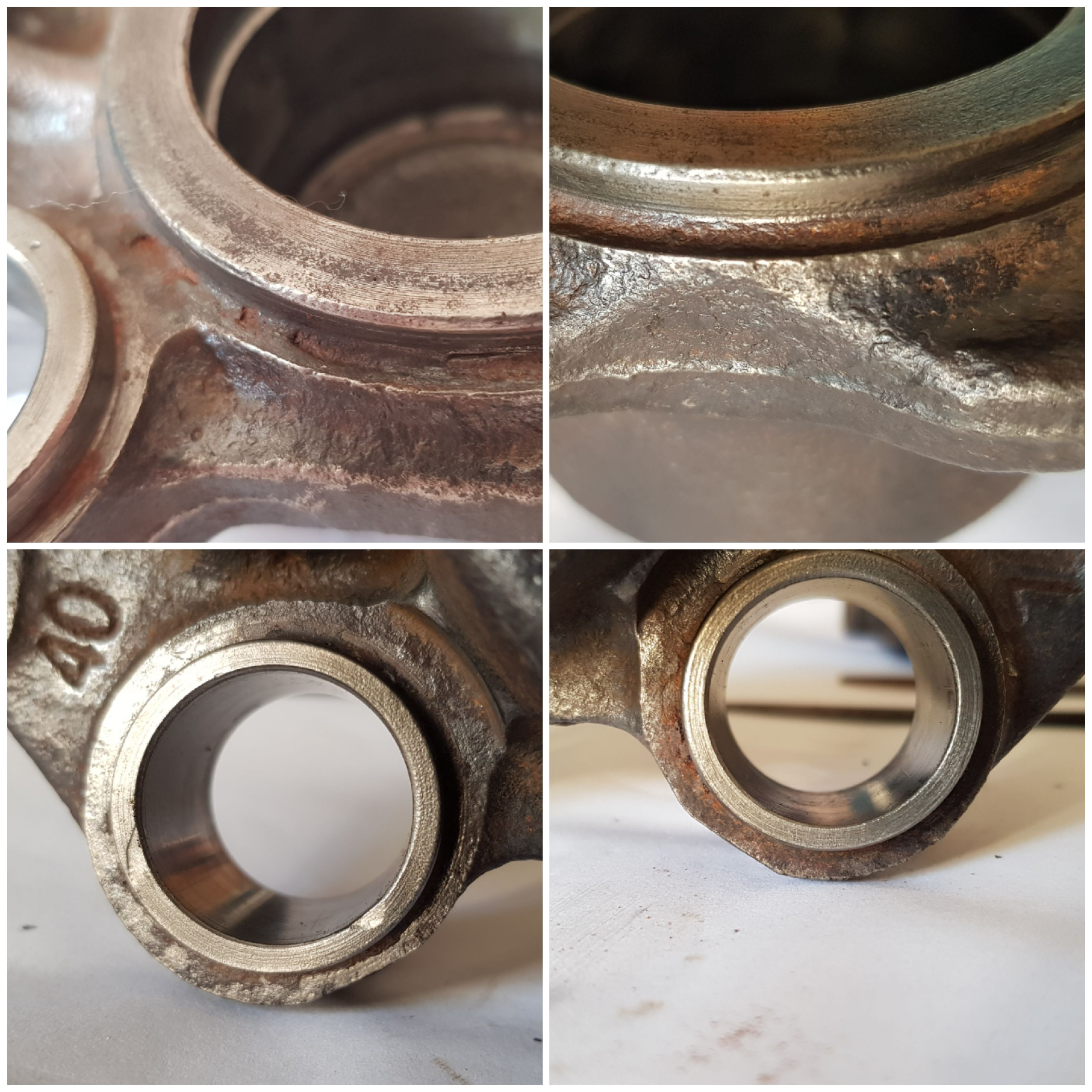 Jetzt zuletzt Habe ich mich über die Bremssättel her gemacht