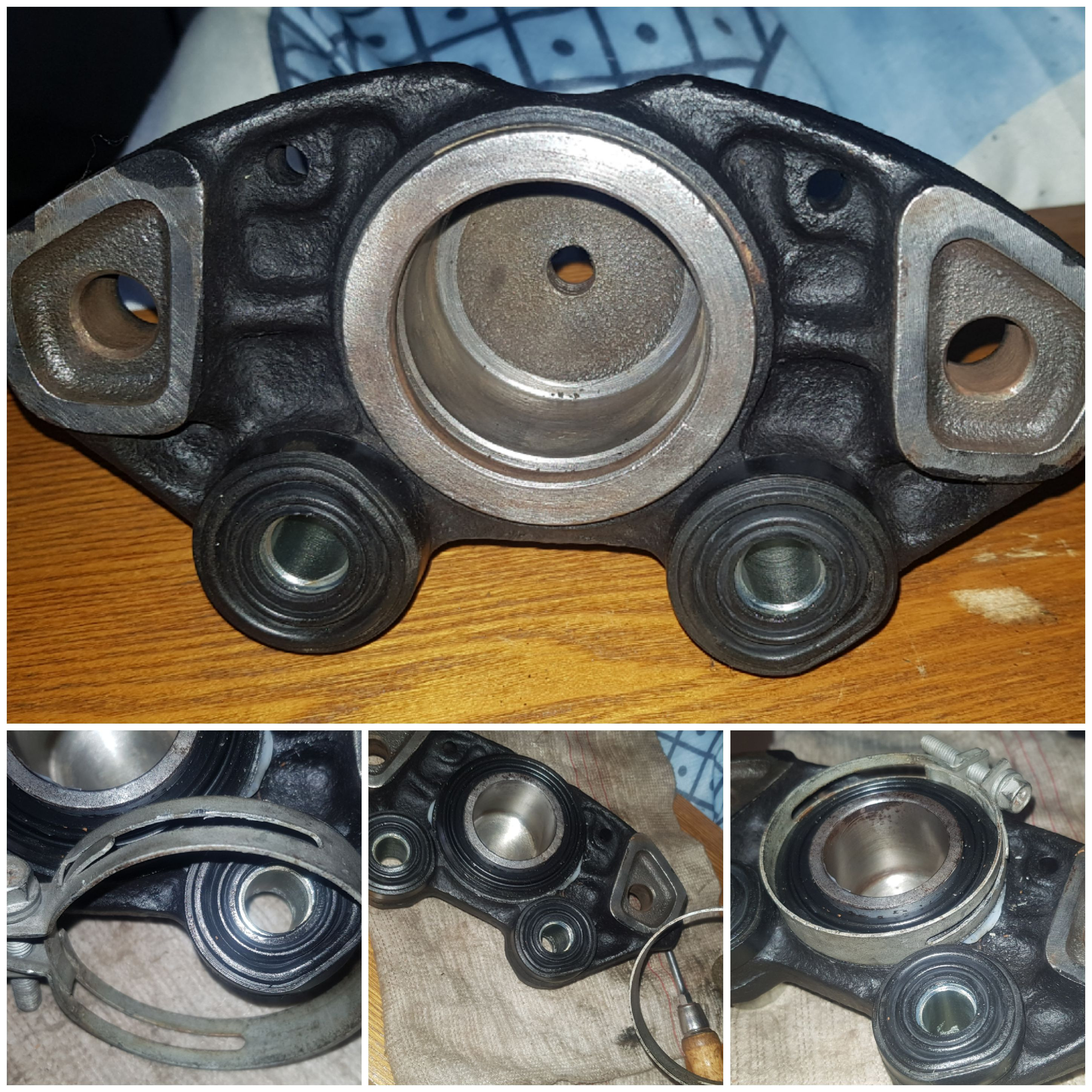 Jetzt zuletzt Habe ich mich über die Bremssättel her gemacht