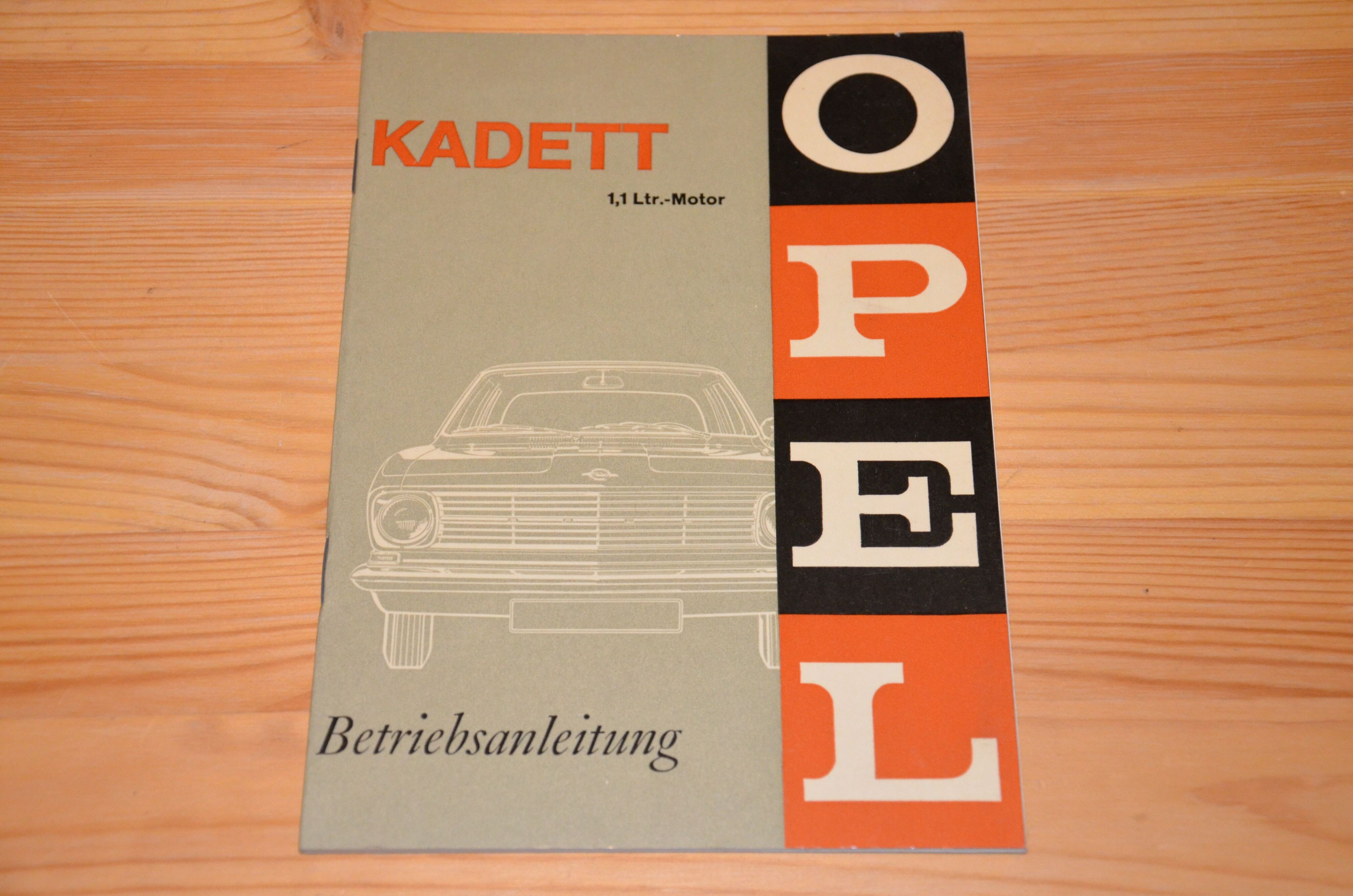 Bedienungsanleitung Kadett B