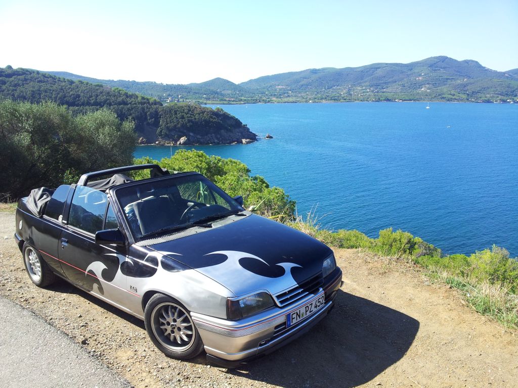 Kadett Cabrio auf Elba