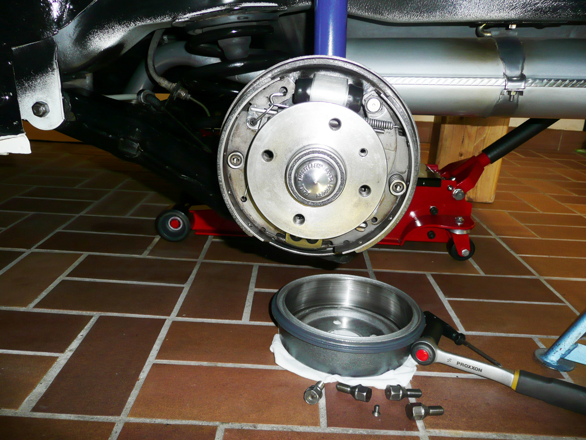 Trommelbremse demontiert